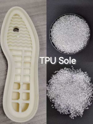 TPUの原材料は、優れた反発性、耐摩耗性、および優れた靭性を備え、靴底、キャスター、医療機器、包装、電子機器に広く使用されています。
