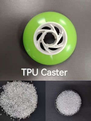 TPUの原材料は、優れた反発性、耐摩耗性、および優れた靭性を備え、靴底、キャスター、医療機器、包装、電子機器に広く使用されています。